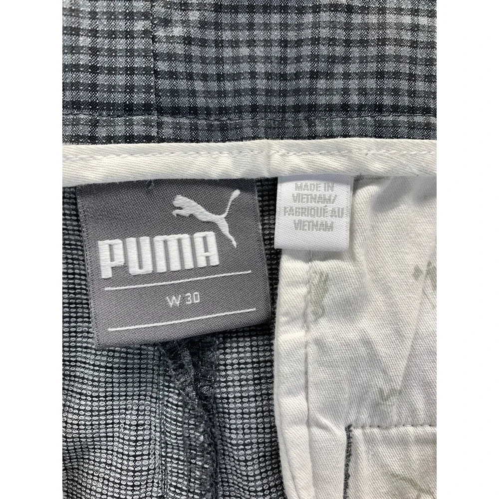 Puma Golf Shorts Mens 30 Houndstooth Performance Casual Athletic